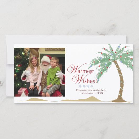 Herzliche Wünsche für einen Urlaub, Weihnachten St (Vorderseite)