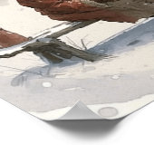 Herzliche Wünsche Schwarzer Weihnachtsmann auf der Poster (Ecke)