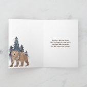 Herzliche Wünsche Skandinavier im Wald Weihnachten Karte (Innenseite)