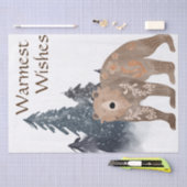 Herzliche Wünsche Skandinavier im Wald Weihnachten Seidenpapier (Handwerk)