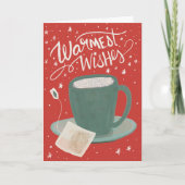Herzliche Wünsche Teesportkarte Karte (Vorderseite)