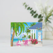 Herzliche Wünsche Vögel und Weihnachten im Beach H (Stehend Vorderseite)