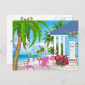 Herzliche Wünsche Vögel und Weihnachten im Beach H (Vorne/Hinten)