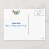 Herzliche Wünsche Vögel und Weihnachten im Beach H (Rückseite)