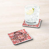 Herzliche Wünsche Weihnachten Getränkeuntersetzer (Rechte Seite)