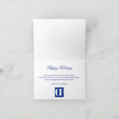 Herzliche Wünsche Weihnachtsbaumschneegeschäft Feiertagskarte (Innenseite)