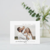 Herzliche Wünsche, Weihnachtsgrüße, Foto Postkarte (Stehend Vorderseite)