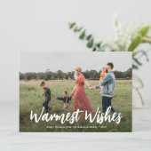 Herzliche Wünsche Weihnachtskarte Feiertagskarte (Stehend Vorderseite)