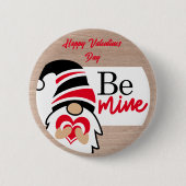 Herzliche Zuneigung: Happy Valentines Day Button (Vorderseite)