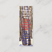 Herzlichen Beileid Book Mark Prayer Card Telefonnummerkarte (Vorderseite)