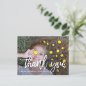 Herzlichen Dank | Abschluss Foto Vielen Dank Postkarte (Stehend Vorderseite)