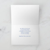 Herzlichen Dank an Blue Karte (Innenseite)