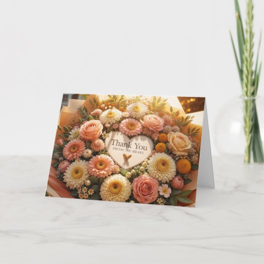 Herzlichen Dank an Bouquet Dankeskarte (Vorderseite)