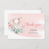 Herzlichen Dank an den Eukalyptuskranz Begleitkarte (Vorne/Hinten)