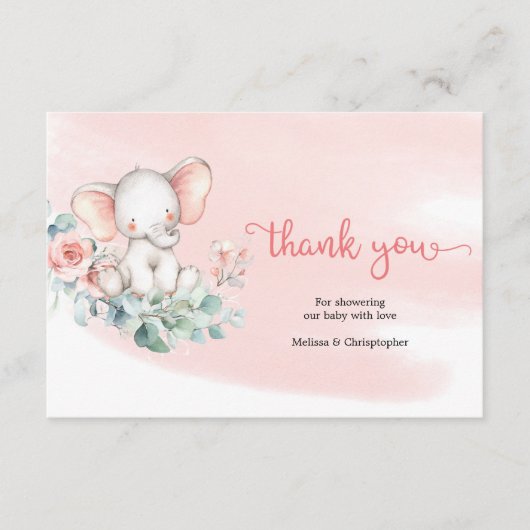 Herzlichen Dank an den Eukalyptuskranz Begleitkarte (Vorderseite)