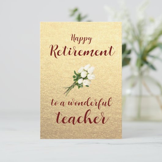 Herzlichen Dank an den Rentlehrer (Stehend Vorderseite)