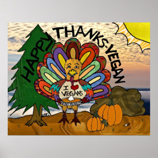 Herzlichen Dank an den Veganen Erntedank Türkei Poster