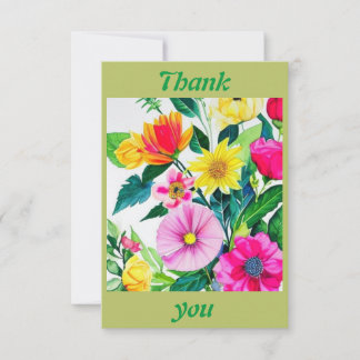 Herzlichen Dank an die Blume Dankeskarte
