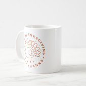 Herzlichen Dank an die niedliche Truthahn Kaffeetasse (Vorderseite Links)
