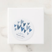 Herzlichen Dank an Hearts Cobalt Navy Geschenkanhänger (Beispiel)