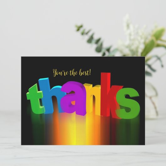 Herzlichen Dank an Ihre Karte (Stehend Vorderseite)