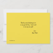 Herzlichen Dank an Ihre Karte (Rückseite)