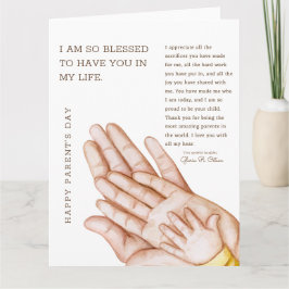 Herzlichen Dank an meine Eltern Dankeskarte