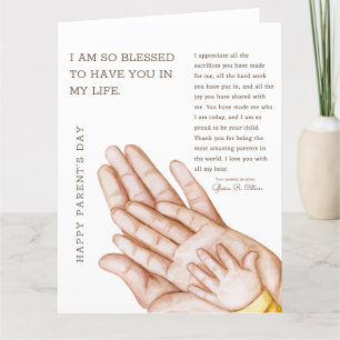 Herzlichen Dank an meine Eltern Dankeskarte