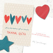 Herzlichen Dank an Red Aquamarin Dankeskarte