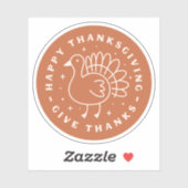 Herzlichen Dank Aufkleber (Blatt)