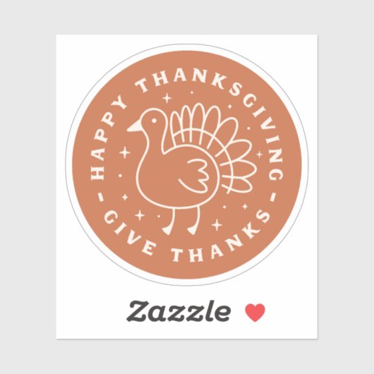 Herzlichen Dank Aufkleber (Blatt)