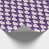 Herzlichen Dank! Blumenmuster Blush Hearts Geschenkpapier (Ecke)