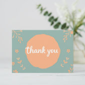 Herzlichen Dank Dankeskarte (Stehend Vorderseite)