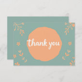 Herzlichen Dank Dankeskarte (Vorne/Hinten)