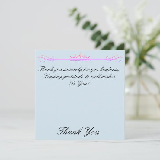 Herzlichen Dank Dankeskarte (Stehend Vorderseite)