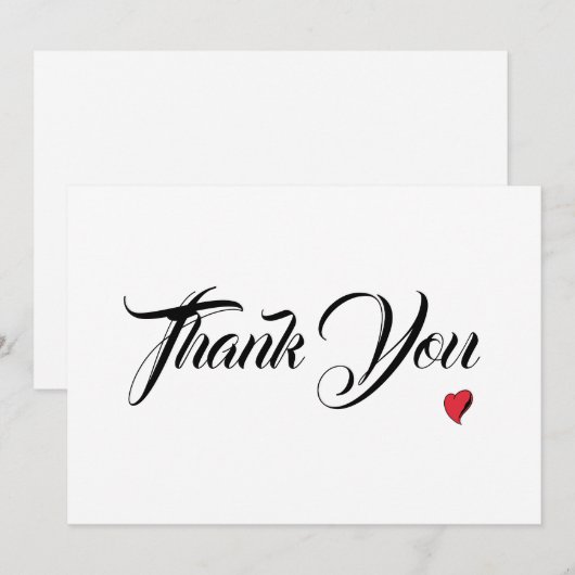 Herzlichen Dank Dankeskarte (Vorne/Hinten)