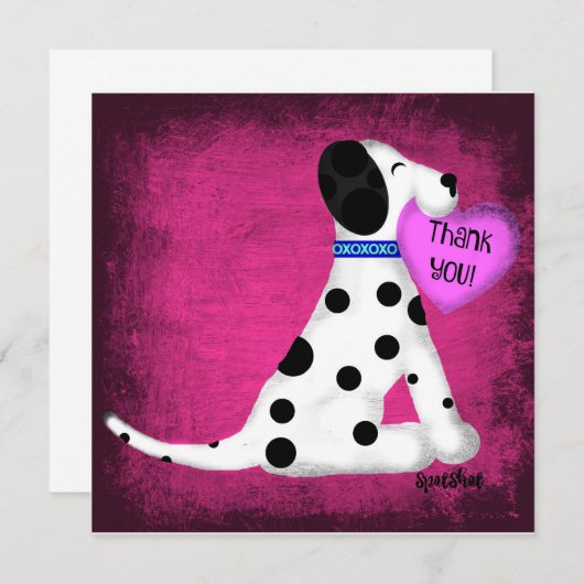 Herzlichen Dank Dankeskarte (Vorne/Hinten)