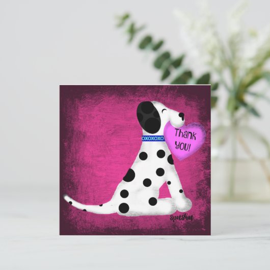 Herzlichen Dank Dankeskarte (Stehend Vorderseite)