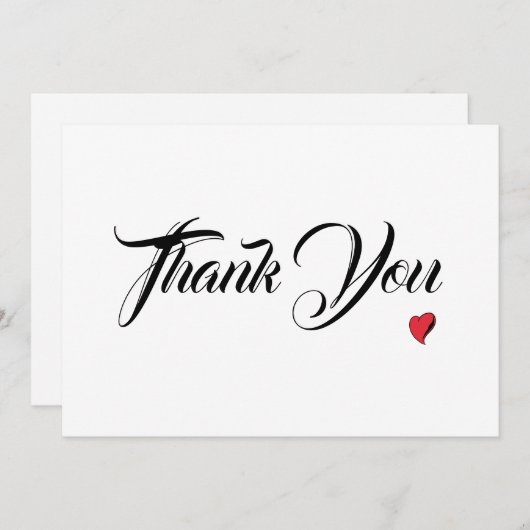 Herzlichen Dank Dankeskarte (Vorne/Hinten)