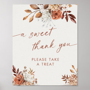 Herzlichen Dank, dass Sie Boho Brautparty Sign bev Poster