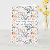 Herzlichen Dank, dass Sie die blutige Freundschaft Karte (Gelbe Blume)