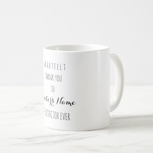 Herzlichen Dank, dass Sie jemals Typografie bester Kaffeetasse (VorderseiteRechts)