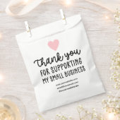 Herzlichen Dank, dass Sie kleine Unternehmen unter Geschenktütchen (Ausgeschnitten)