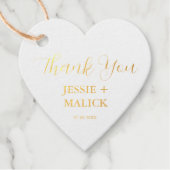 Herzlichen Dank, dass Sie mit uns Hochzeit feiern Geschenkanhänger (Vorderseite)