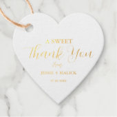 Herzlichen Dank, dass Sie mit uns Hochzeit feiern Geschenkanhänger (Vorderseite)