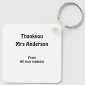 Herzlichen Dank der Akrotiklehrerin Schlüsselanhänger (Rückseite)