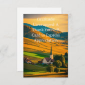 Herzlichen Dank für das Geschenk der Dankbarkeit Dankeskarte (Vorne/Hinten)