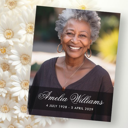 Herzlichen Dank für das volle Foto Beileid. Dankeskarte