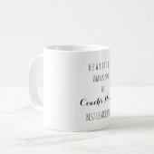 Herzlichen Dank für den besten Coach je Typografie Kaffeetasse (Vorderseite Links)