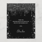 Herzlichen Dank für den Geburtstag von Black Silbe (Rückseite)